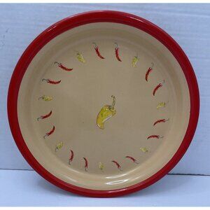 Vintage Marble Canyon Salsa Peppers 12.5" Enamelware Serving Platter Tray - NEW